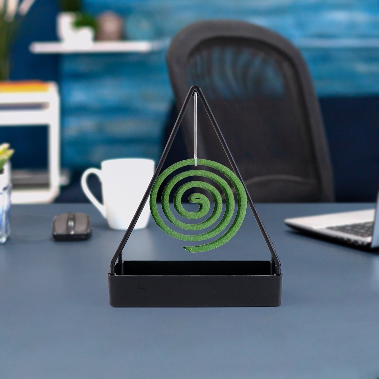 Compact Triangle Mosquito Coil Stand (1 Pc) Compact Triangle Mosquito Coil Stand (1 Pc)